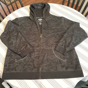 Men’s Harley-Davidson zip up hoodie 2XL skulls